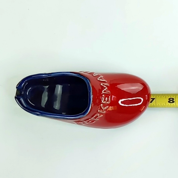 Vintage Berkemann Advertisement Clog Ashtray Red/Navy - Picture 9 of 11
